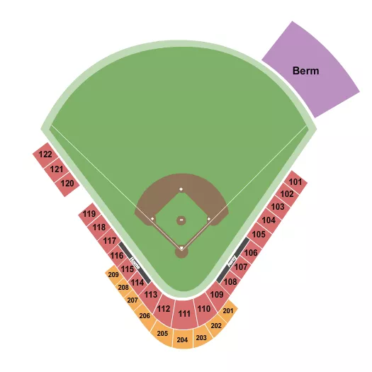 BASEBALL 2 Seating Map Seating Chart