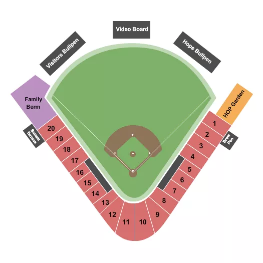 BASEBALL Seating Map Seating Chart