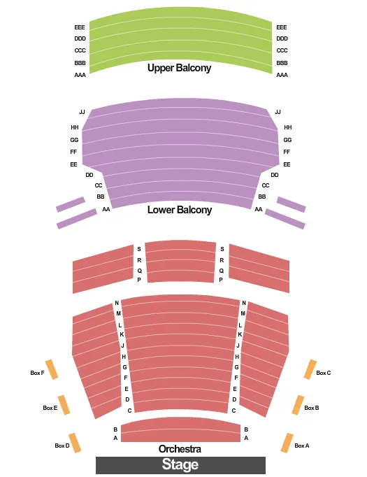 ENDSTAGE Seating Map Seating Chart