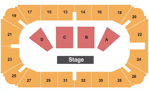 COMEDY Seating Map Seating Chart