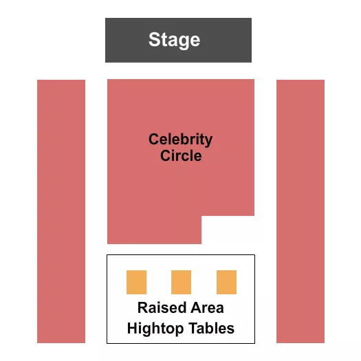 ENDSTAGE CELEBRITY CIRCLE Seating Map Seating Chart