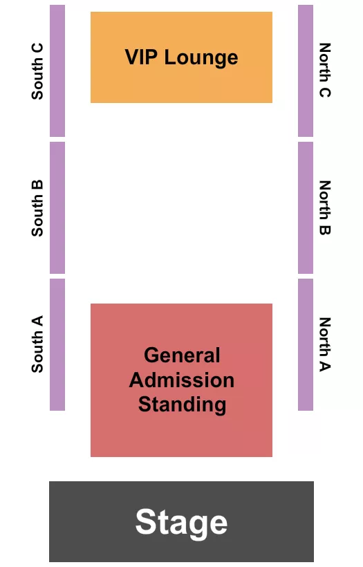 ENDSTAGE GA NORTHSOUTH Seating Map Seating Chart