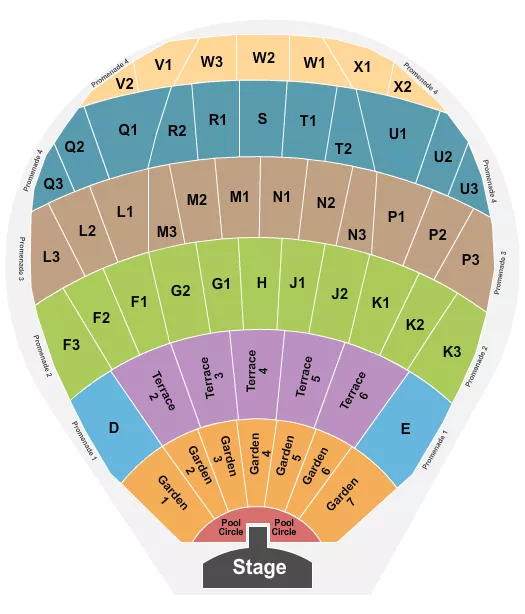 ENDSTAGE POOL CIRC W CATW Seating Map Seating Chart