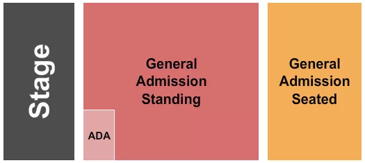 GA STANDING SEATED Seating Map Seating Chart