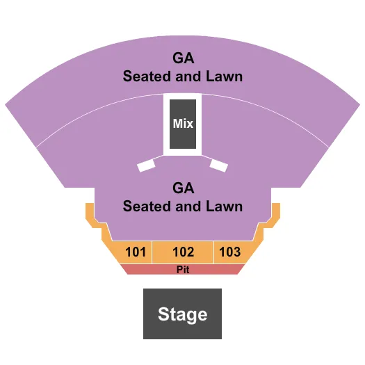 PIT RSV GA SEAT LAWN Seating Map Seating Chart