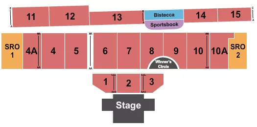 ENDSTAGE SRO Seating Map Seating Chart