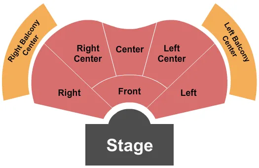 ENDSTAGE RSV FRONT Seating Map Seating Chart