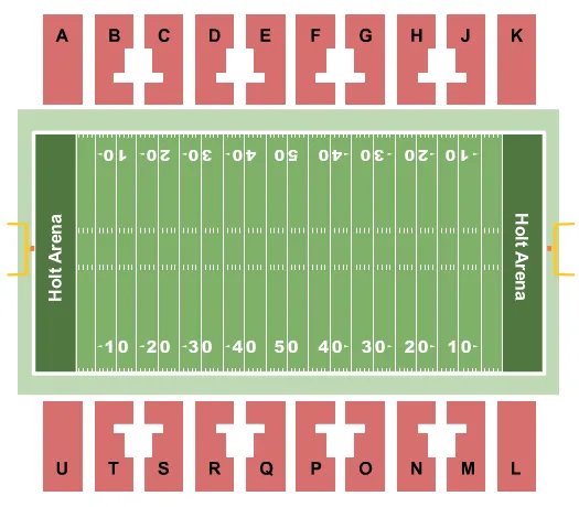 FOOTBALL Seating Map Seating Chart