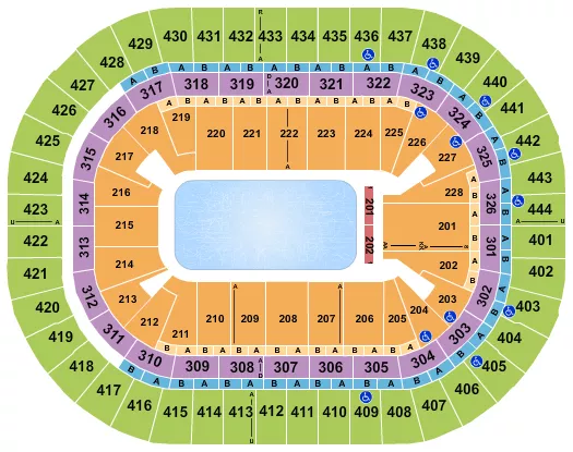 DISNEY ON ICE Seating Map Seating Chart