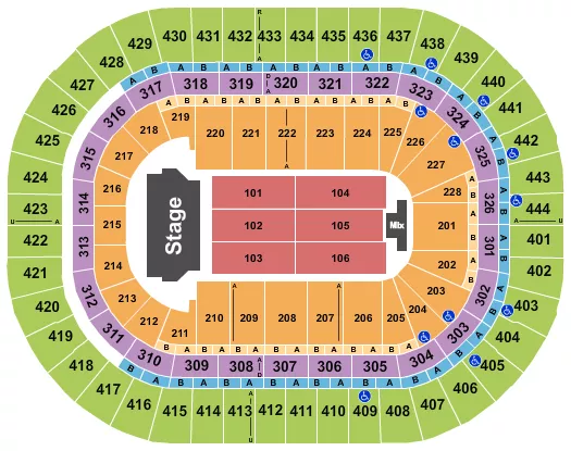 ENDSTAGE 4 Seating Map Seating Chart