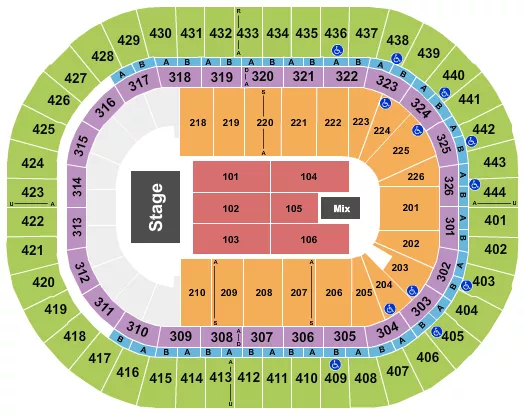 ENDSTAGE 7 Seating Map Seating Chart