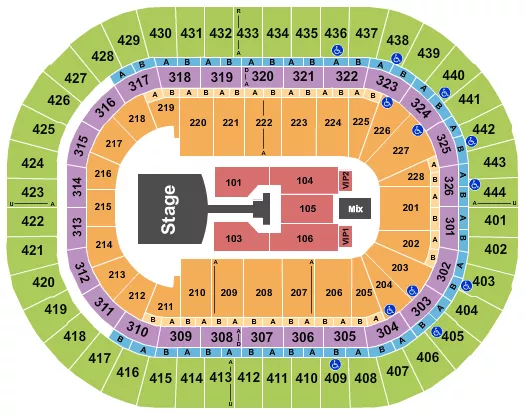 JONAS BROTHERS 2025 Seating Map Seating Chart