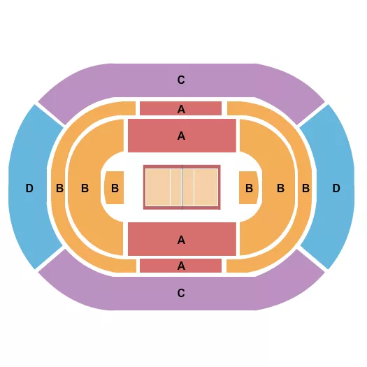 LA28 VOLLEYBALL Seating Map Seating Chart