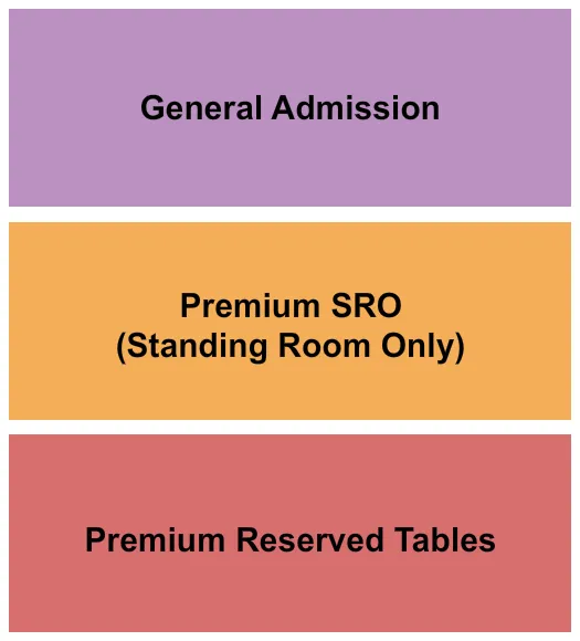 GA PREMIUM Seating Map Seating Chart