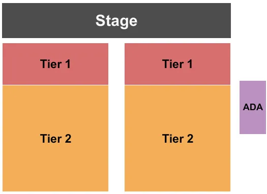 END STAGE Seating Map Seating Chart