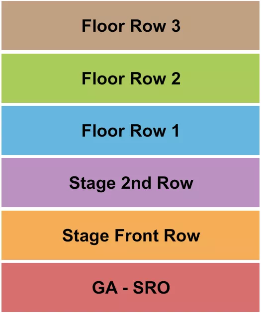 WRESTLING 2 Seating Map Seating Chart
