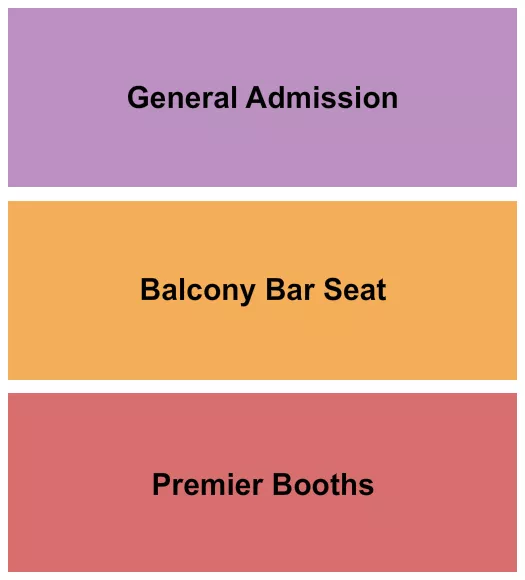 HOWARD THEATRE DC GA BALCONY BOOTH Seating Map Seating Chart