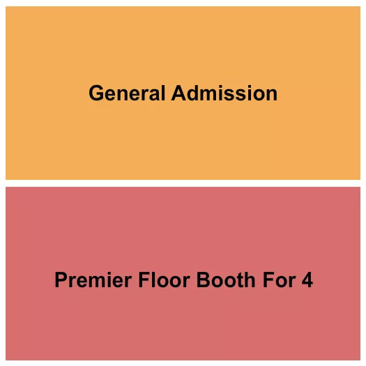 HOWARD THEATRE DC GA PREMIERBOOTH Seating Map Seating Chart