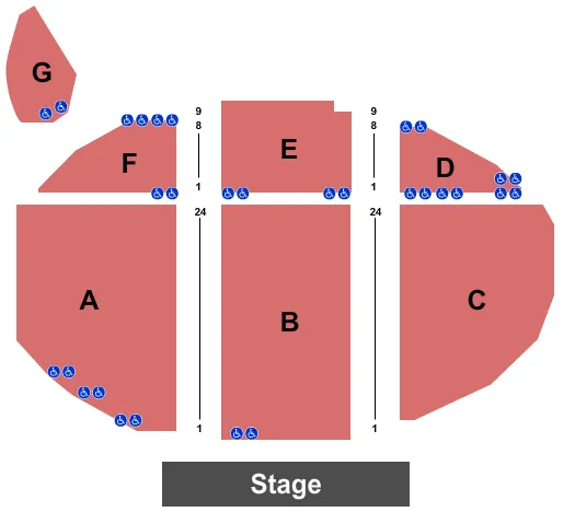 ENDSTAGE Seating Map Seating Chart