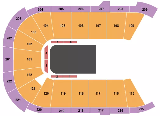 CIRQUE CRYSTAL Seating Map Seating Chart