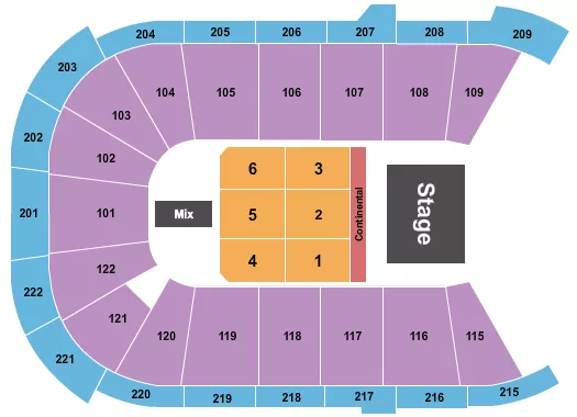 ENDSTAGE 5 Seating Map Seating Chart