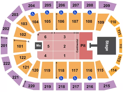 JASON ALDEAN Seating Map Seating Chart