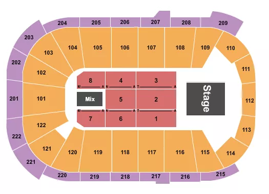 WEIRD AL YANKOVIC Seating Map Seating Chart