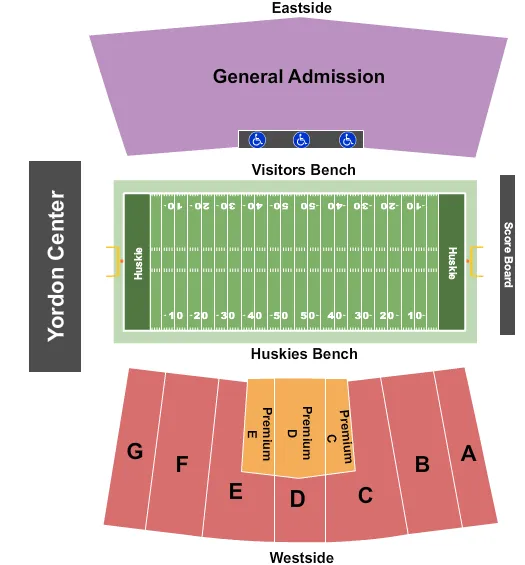 FOOTBALL 2 Seating Map Seating Chart