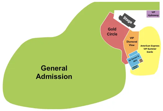 HYDE PARK LONDON BST HYDE PARK 2 Seating Map Seating Chart