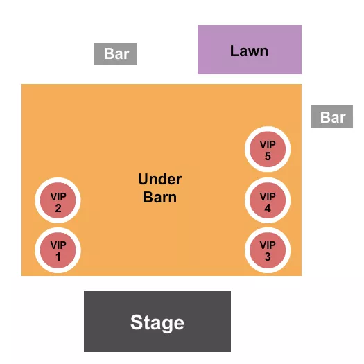 UNDER BARN GA VIP Seating Map Seating Chart