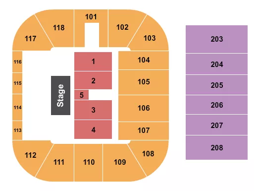 ENDSTAGE 2 Seating Map Seating Chart