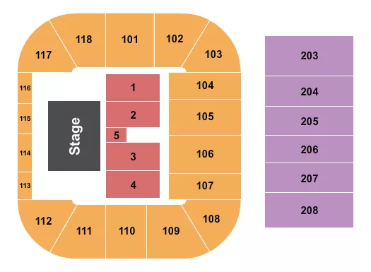 ENDSTAGE 4 Seating Map Seating Chart