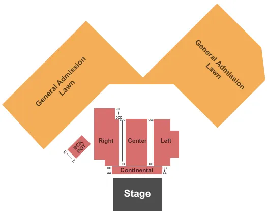 END STAGE Seating Map Seating Chart
