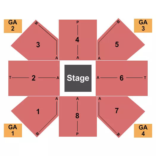 MMA Seating Map Seating Chart