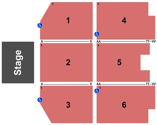 RASCAL FLATTS Seating Map Seating Chart