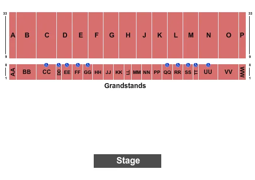 RACING Seating Map Seating Chart