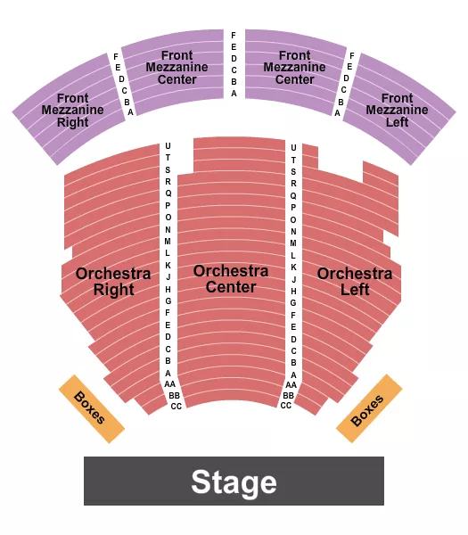 IMPERIAL THEATRE NY ENDSTAGE 2 Seating Map Seating Chart