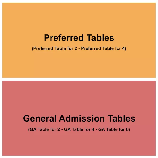 IMPROV COMEDY CLUB ADDISON GA PREFERRED 3 Seating Map Seating Chart