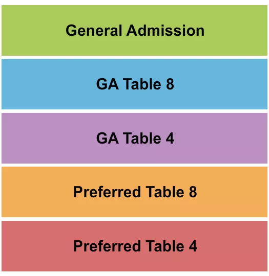 IMPROV COMEDY CLUB ARLINGTON GA PREFERRED 3 Seating Map Seating Chart