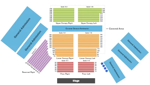END STAGE Seating Map Seating Chart