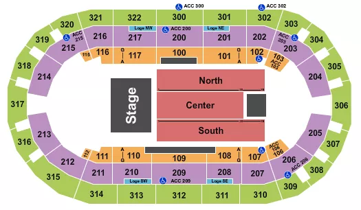 ENDSTAGE Seating Map Seating Chart
