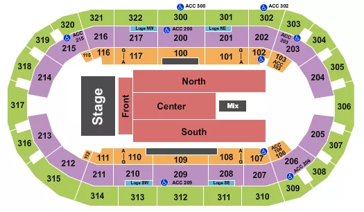 FANTASIA Seating Map Seating Chart