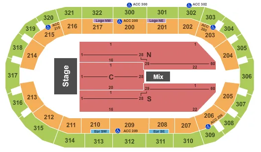 RESERVED FLOOR Seating Map Seating Chart