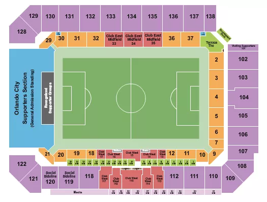 INTERCO STADIUM SOCCER 3 Seating Map Seating Chart