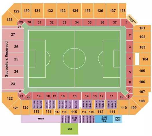 INTERCO STADIUM SOCCER 2 Seating Map Seating Chart