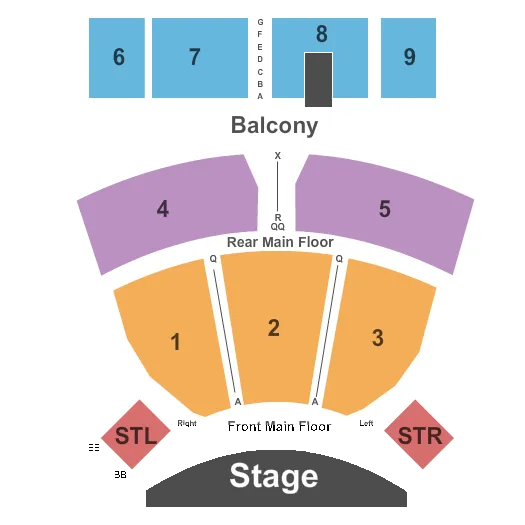 INTERNATIONAL WESTGATE THEATER AT WESTGATE LAS VEGAS RESORT CASINO BARRY MANILOW Seating Map Seating Chart