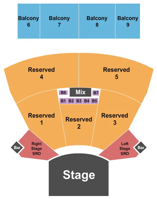 INTERNATIONAL WESTGATE THEATER AT WESTGATE LAS VEGAS RESORT CASINO ENDSTAGE W BOOTH 2 Seating Map Seating Chart