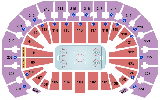 HOCKEY 1 Seating Map Seating Chart