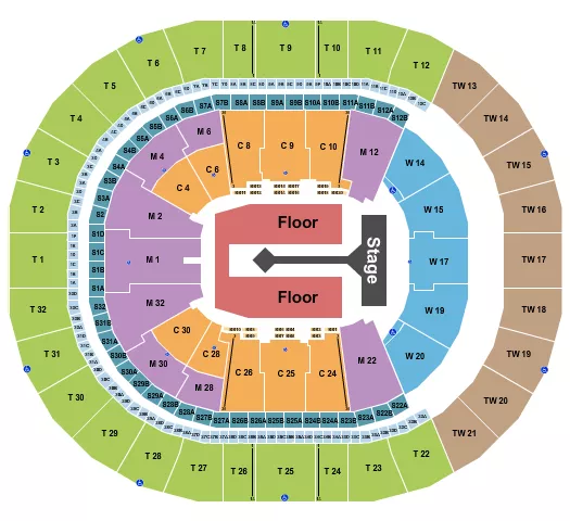 BABYMETAL Seating Map Seating Chart