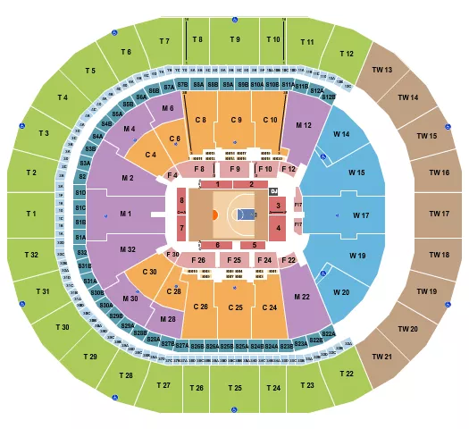 BASKETBALL BIG3 Seating Map Seating Chart